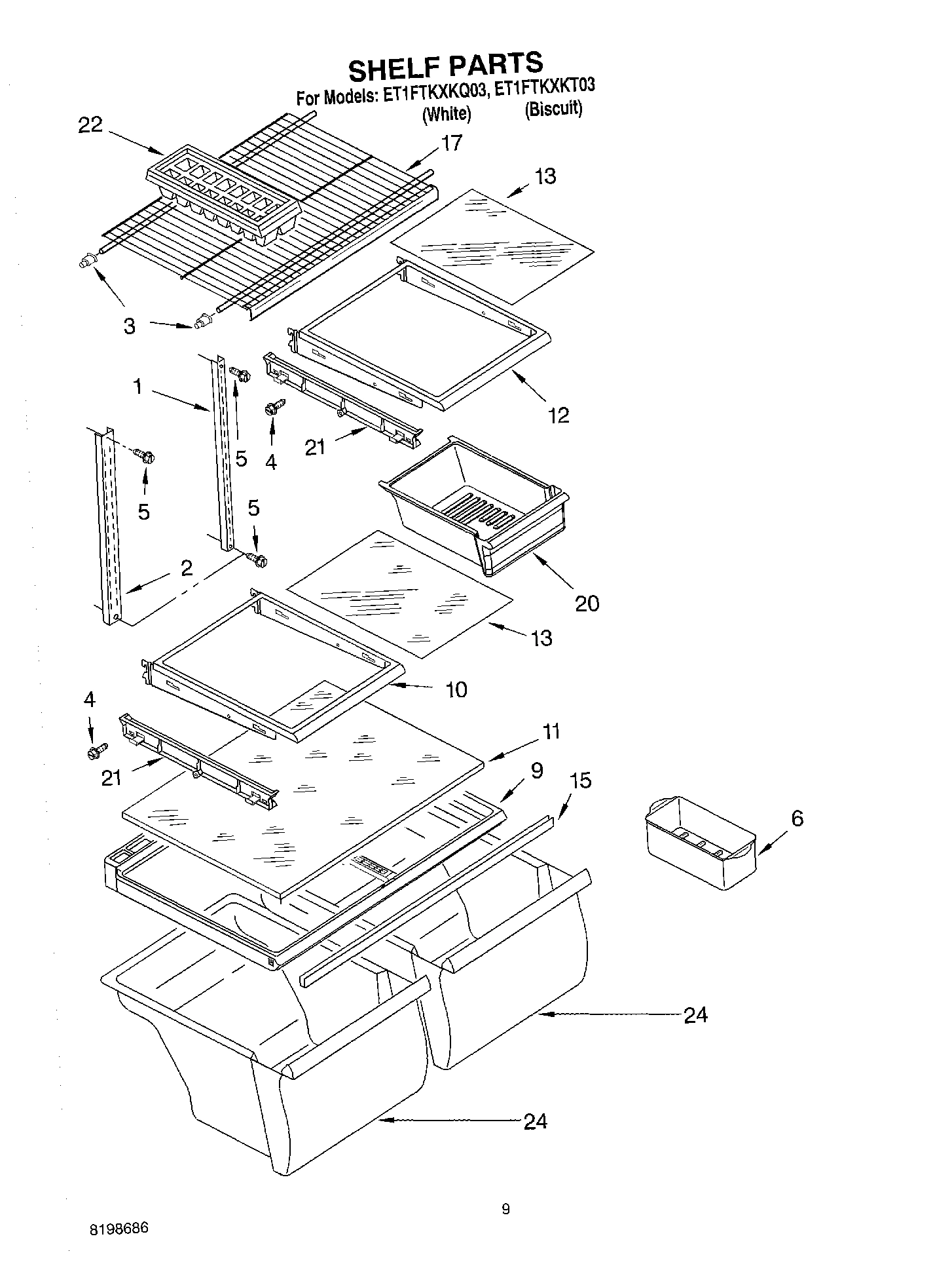 05 - SHELF PARTS, OPTIONAL PARTS