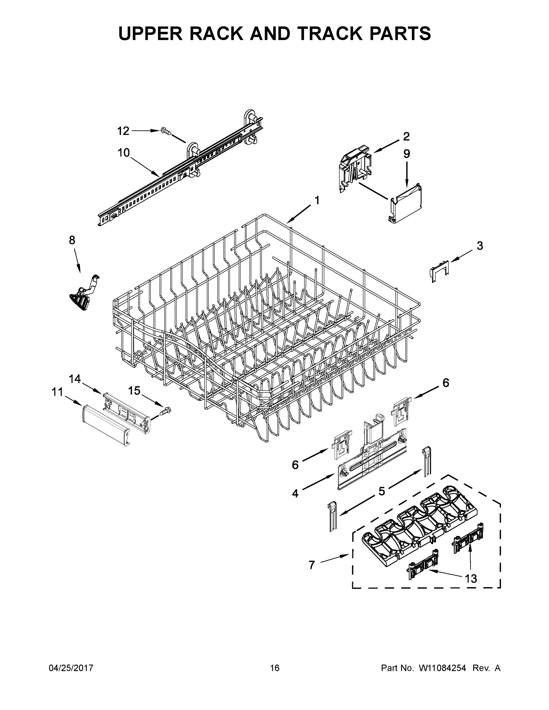 09 - UPPER RACK AND TRACK PARTS