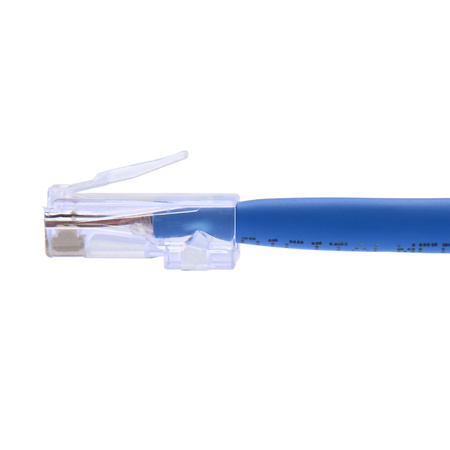 エヌページ ezEX-RJ45(44) Pass-Through RJ45 Connectors, CAT6 Unshielded