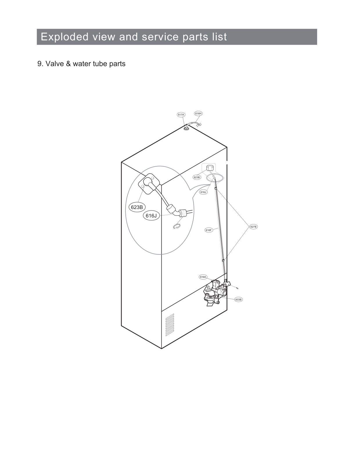 VALVE & WATER TUBE PARTS