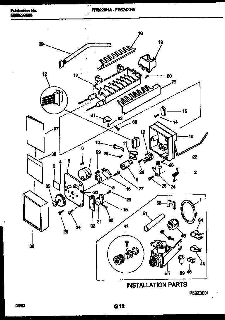 14 - ICE MAKER AND INSTALLATION PARTS
