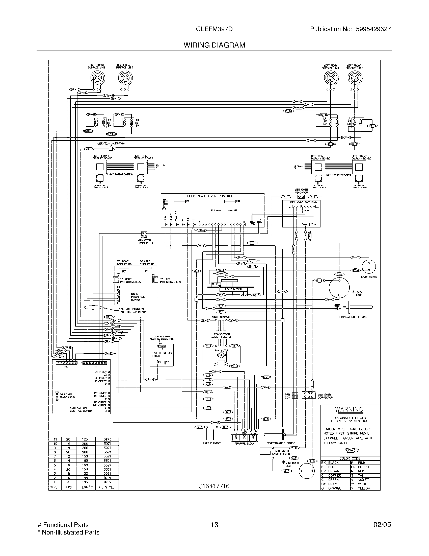 13 - WIRING DIAGRAM