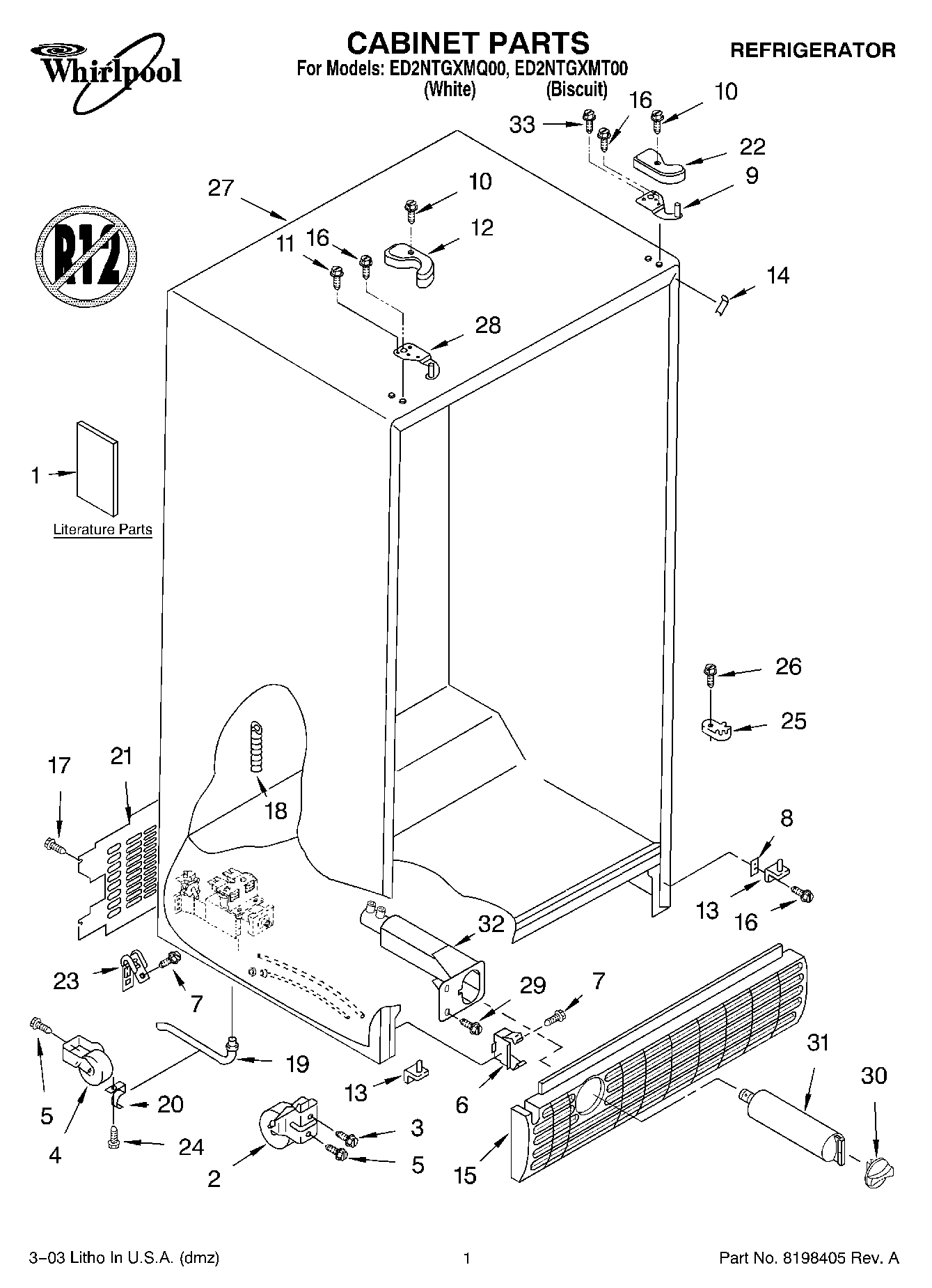 01 - CABINET PARTS