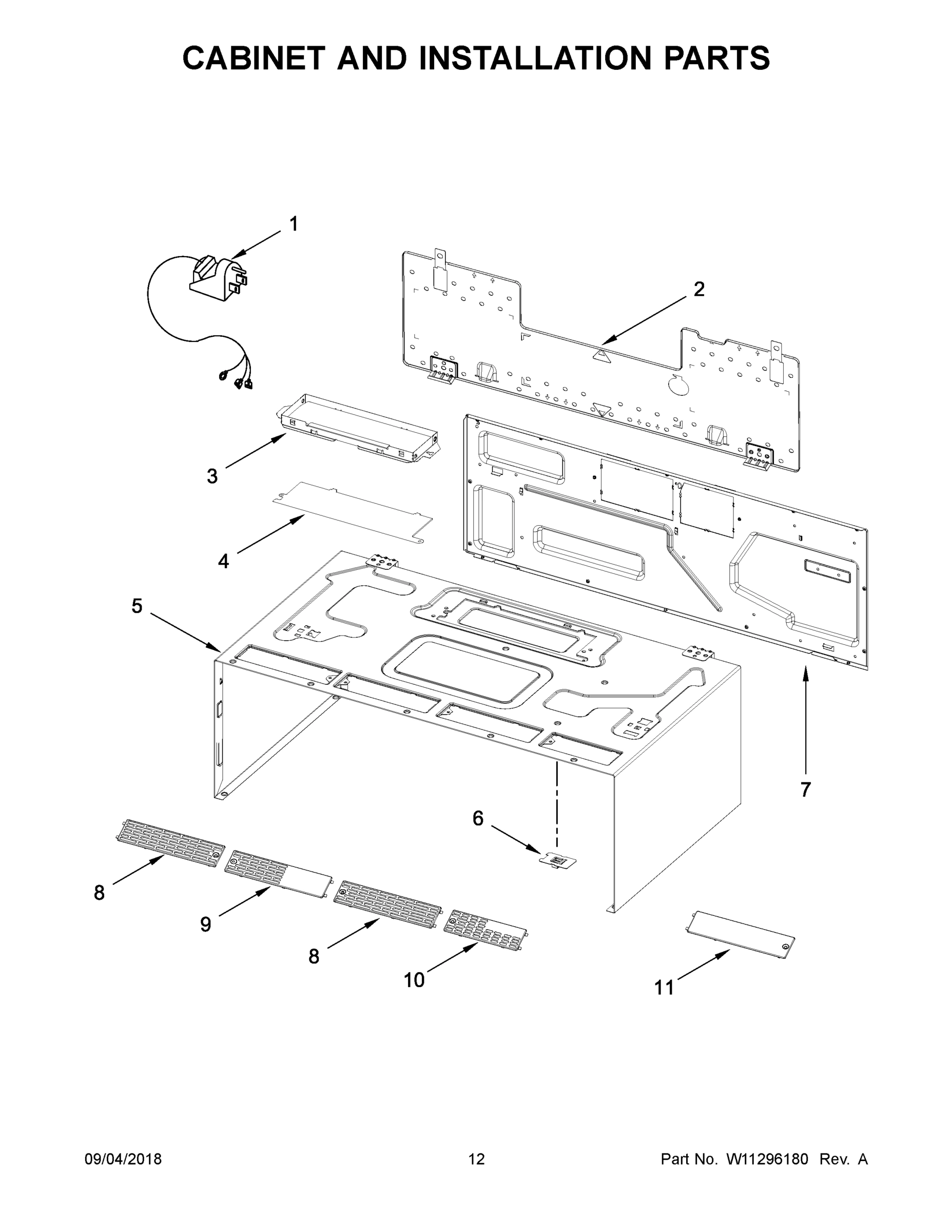 07 - CABINET AND INSTALLATION PARTS