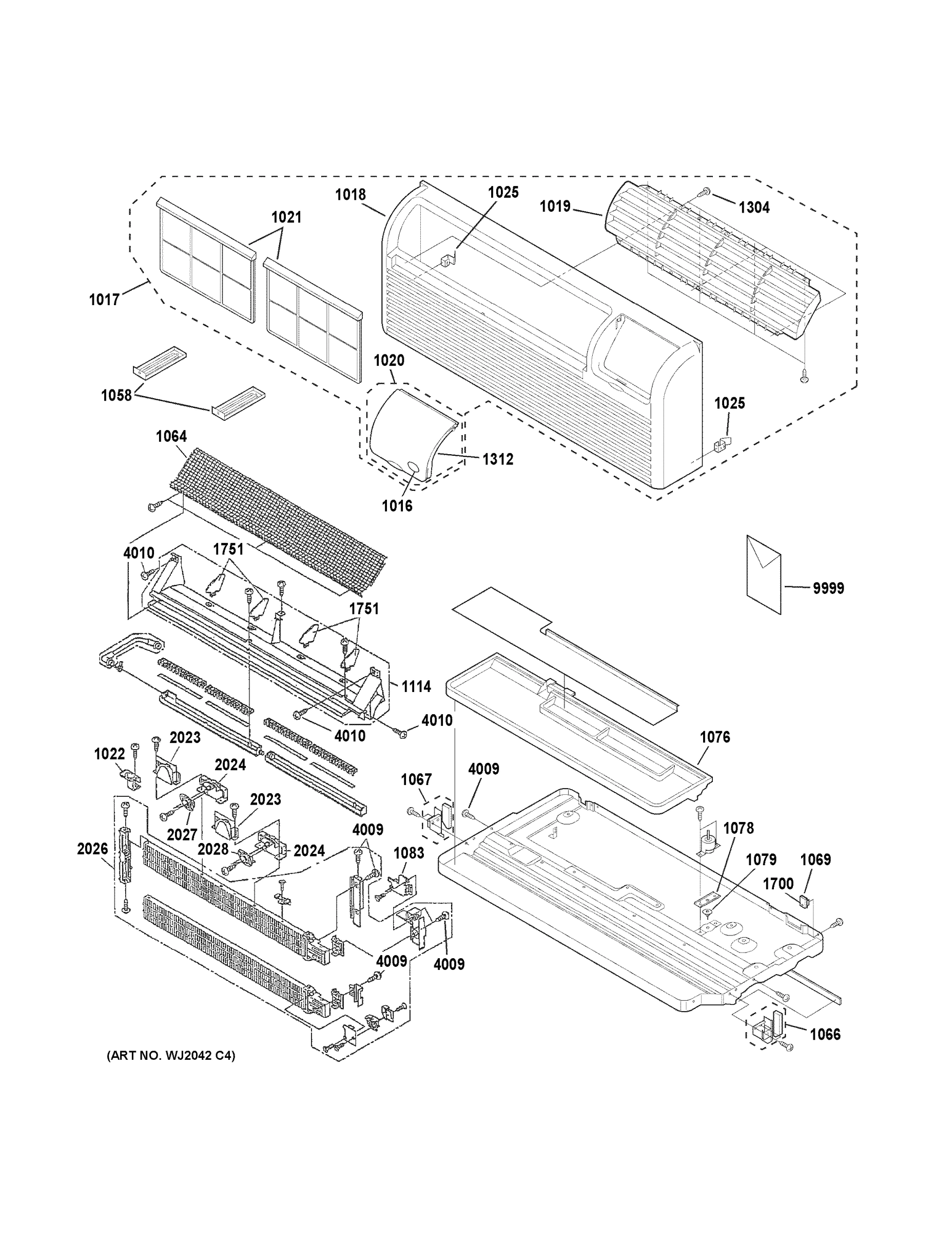 GRILLE, HEATER & BASE PAN PARTS
