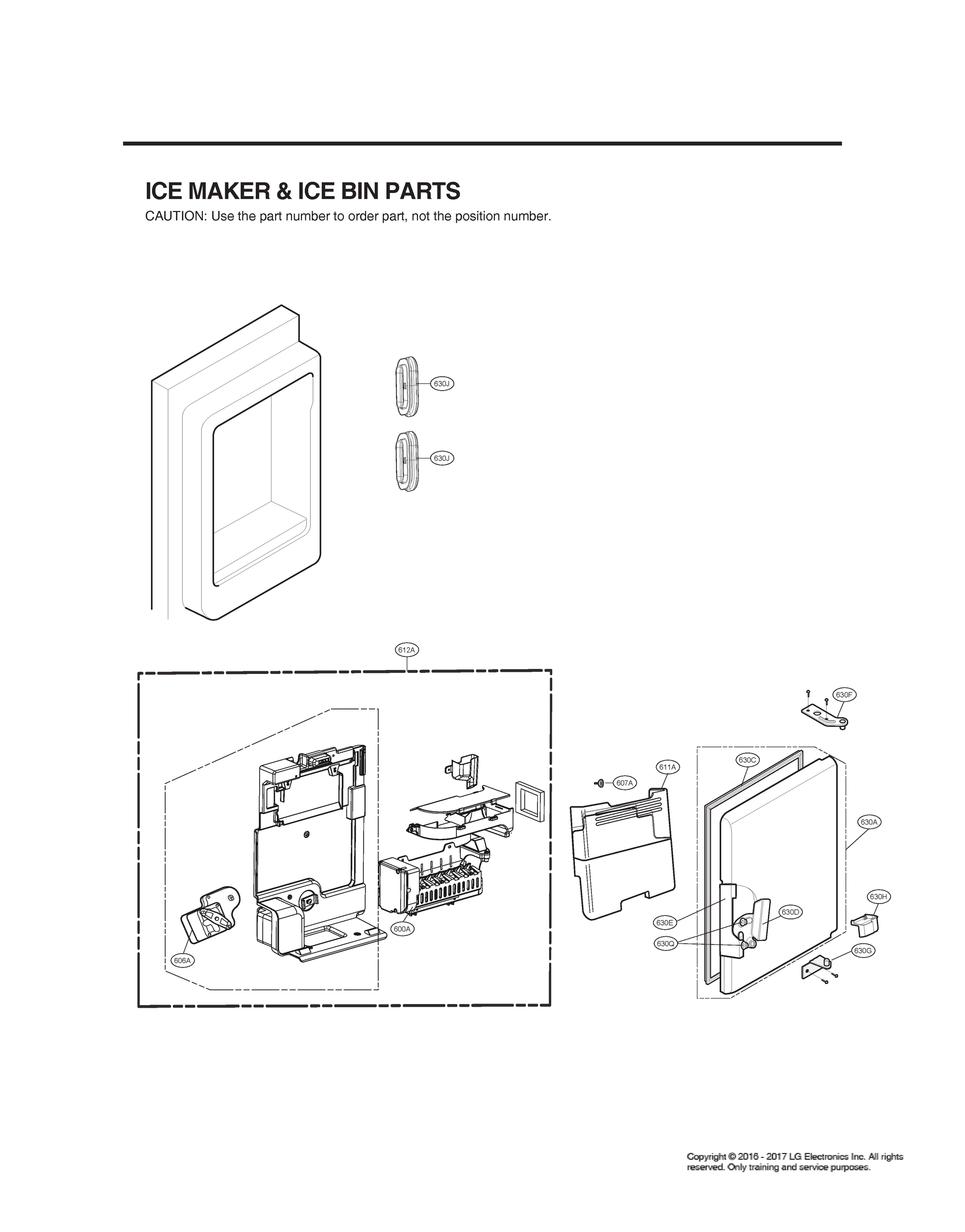 ICEMAKER & ICE BIN PARTS