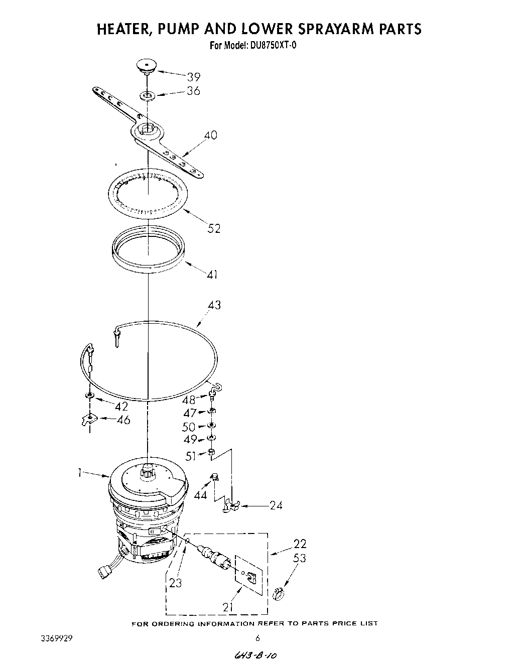 04 - HEATER, PUMP, AND LOWER SPRAYARM