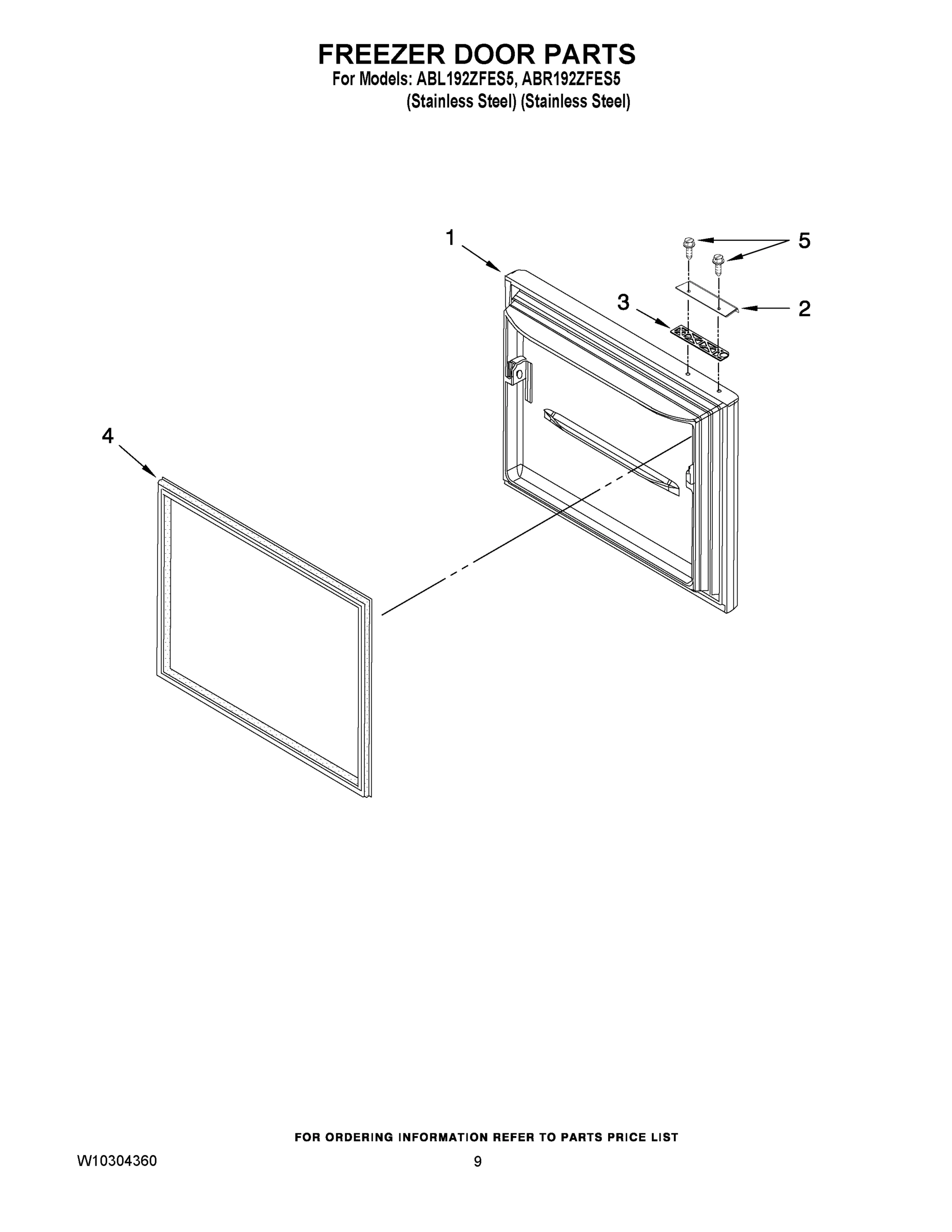 05 - FREEZER DOOR PARTS