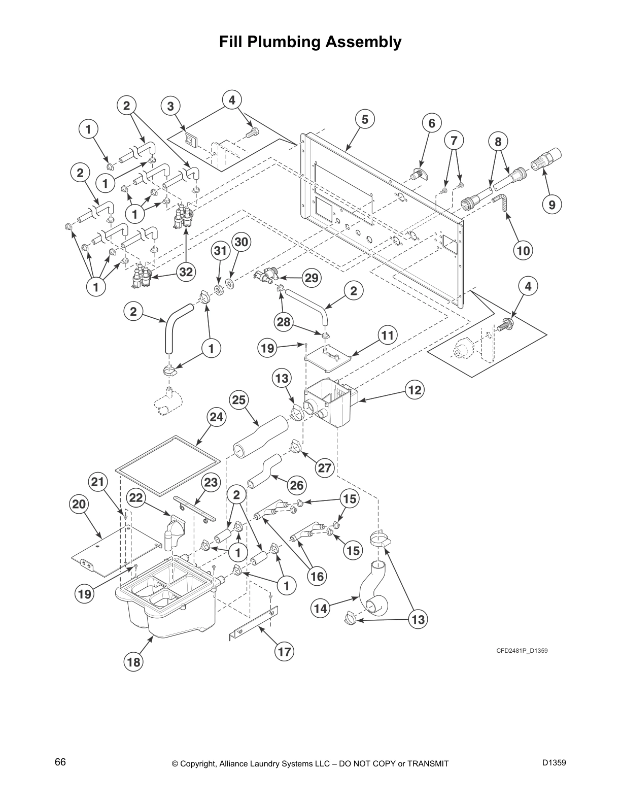 Fill Plumbing Assembly