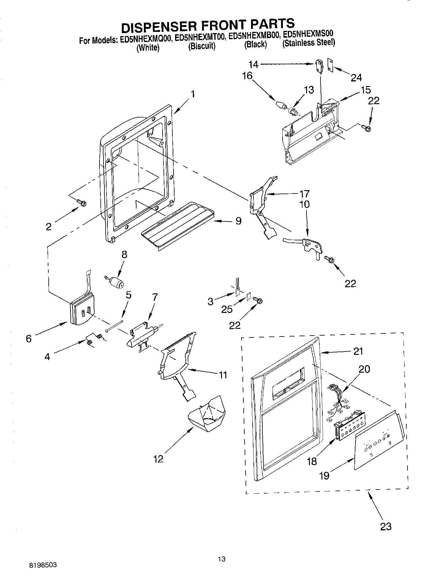 08 - DISPENSER FRONT PARTS