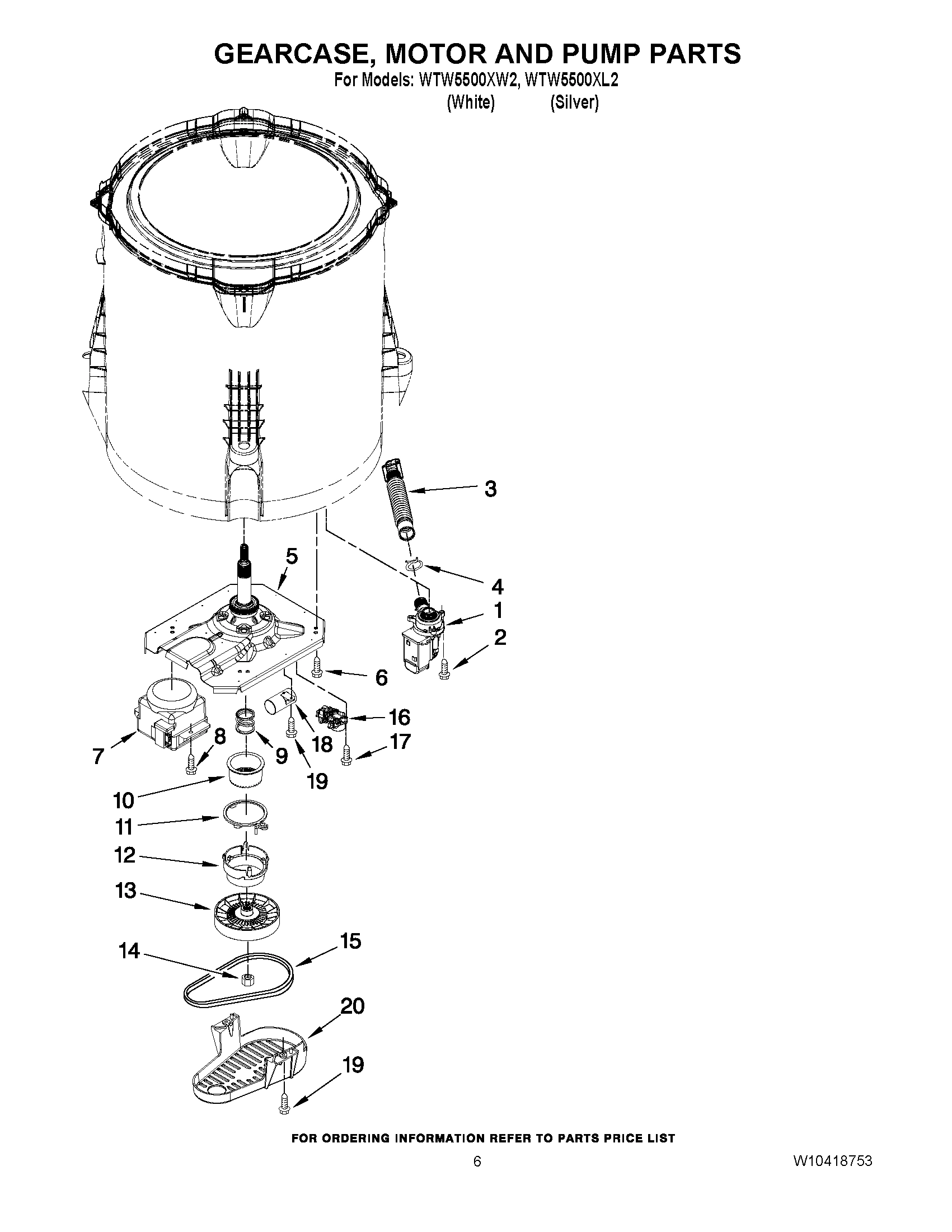 04 - GEARCASE, MOTOR AND PUMP PARTS