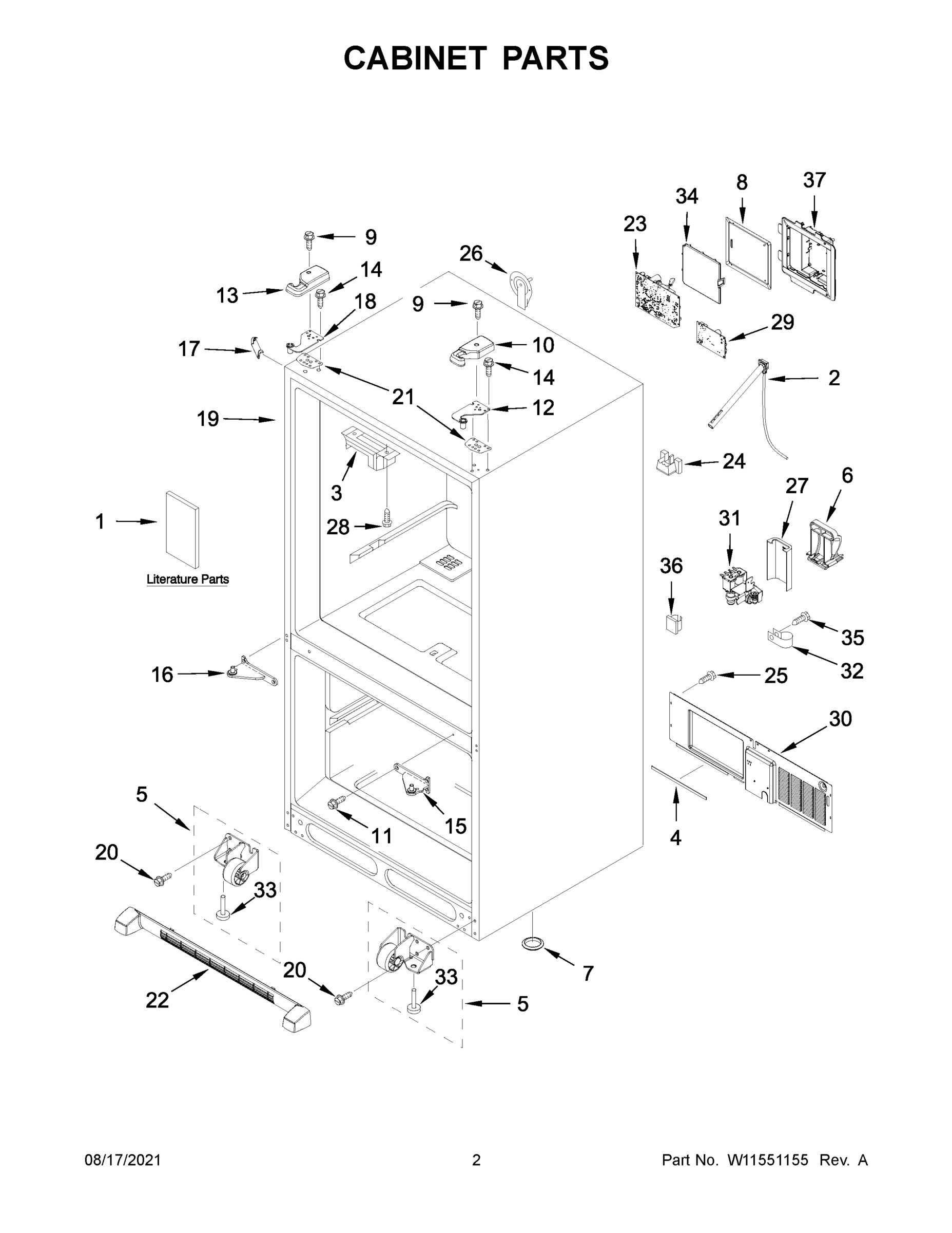 02 - CABINET PARTS