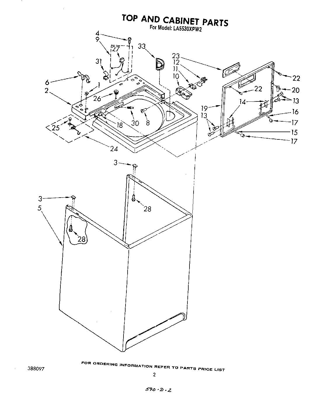 02 - TOP AND CABINET , LITERATURE AND OPTIONAL