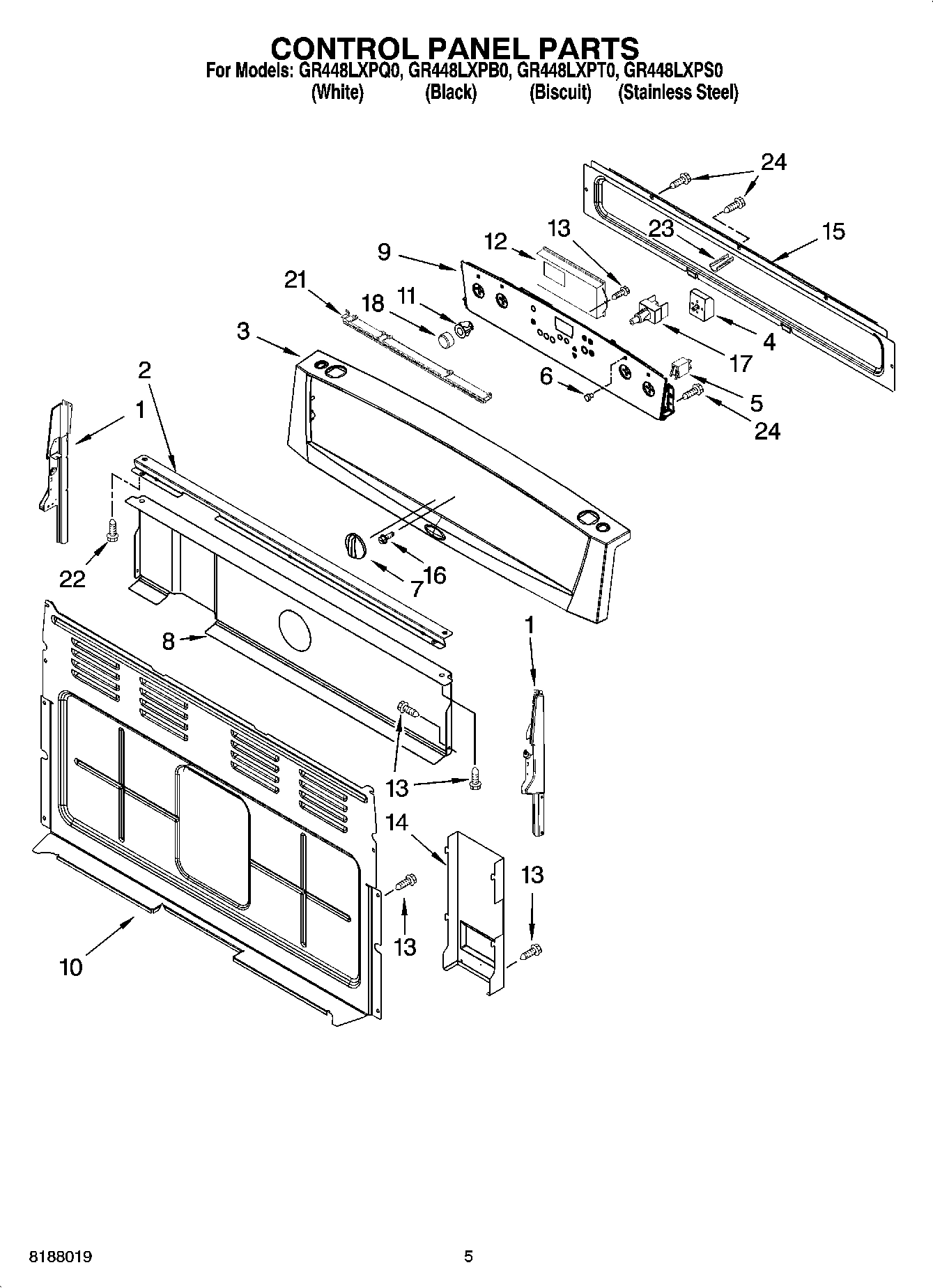 04 - CONTROL PANEL PARTS
