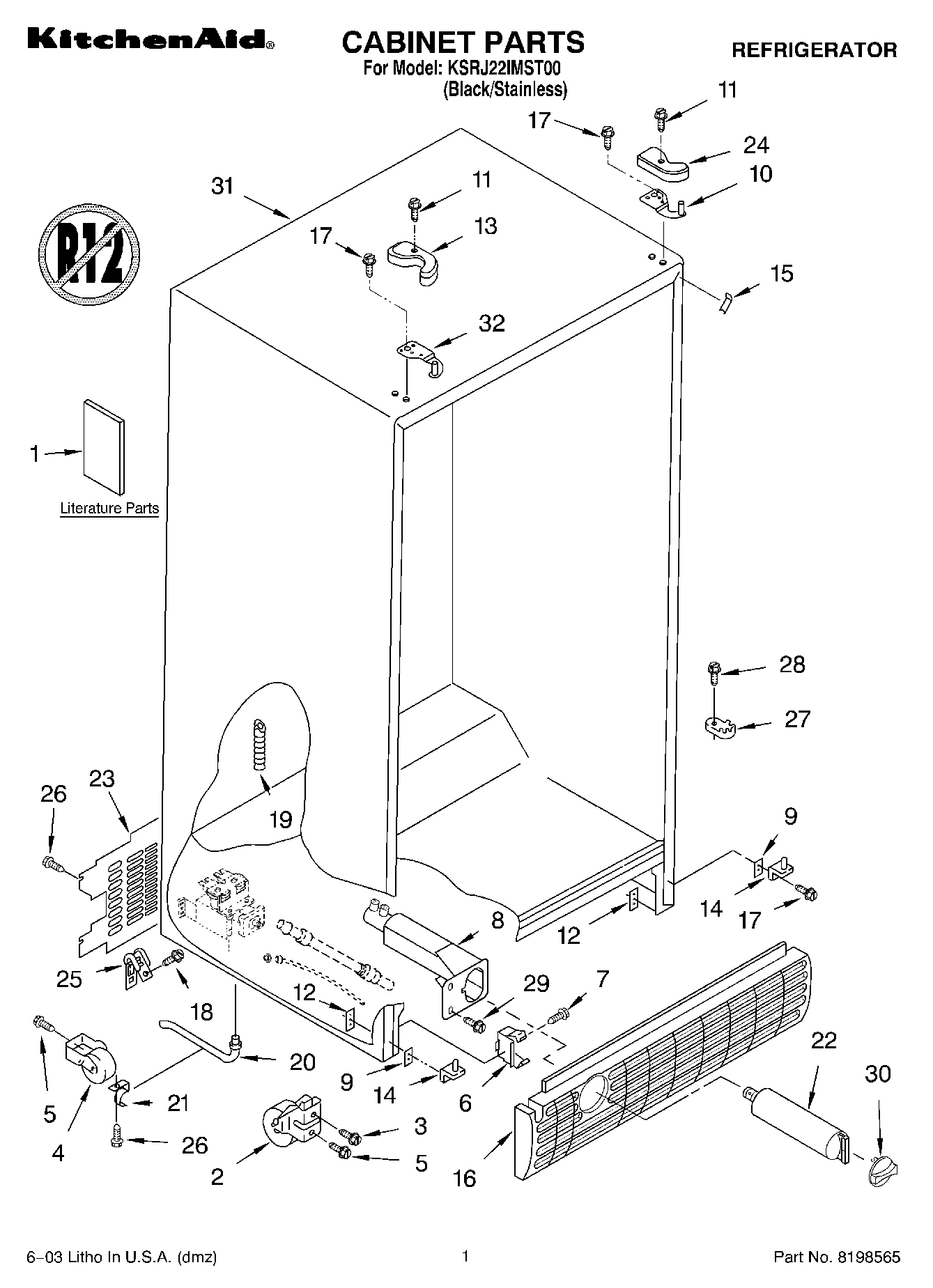 01 - CABINET PARTS