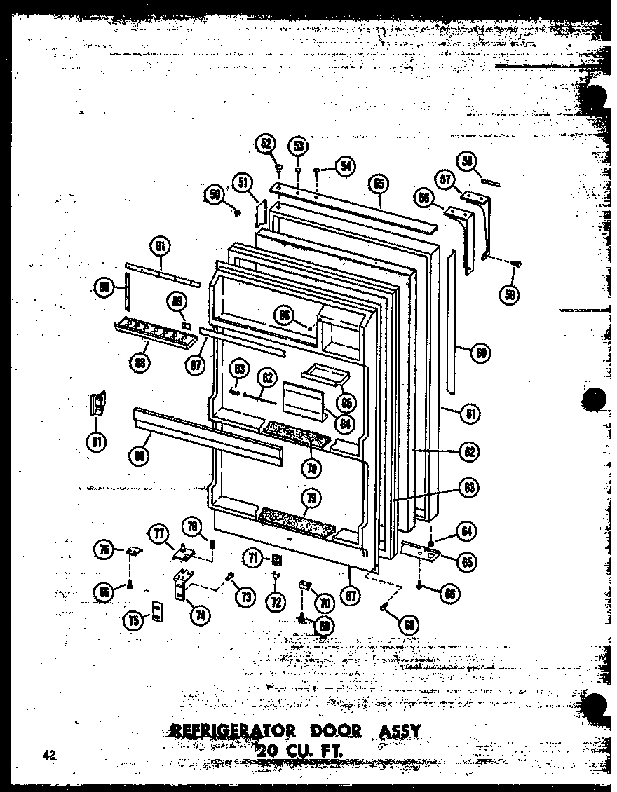 08 - REF DOOR ASSY 20 CU. FT.