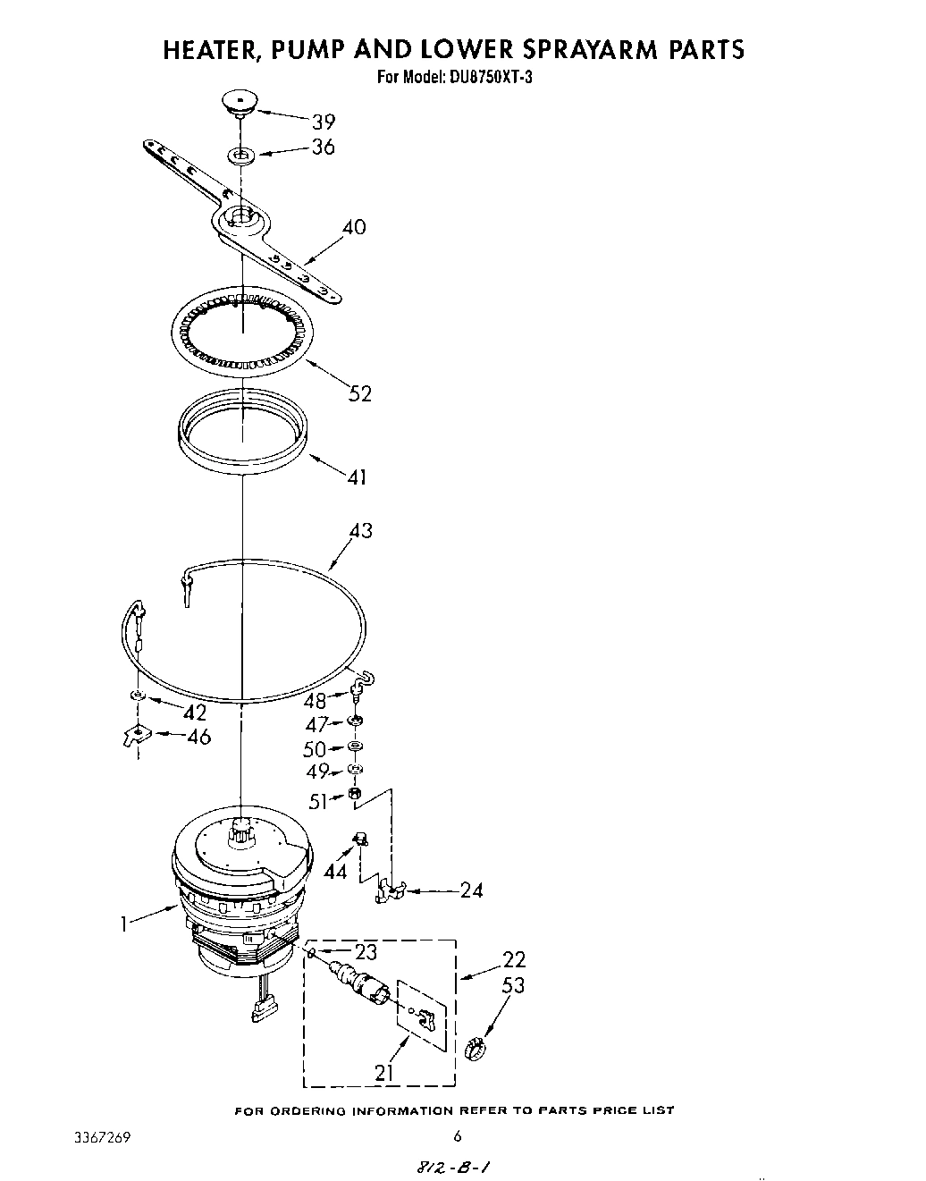 04 - HEATER, PUMP AND LOWER SPRAY ARM