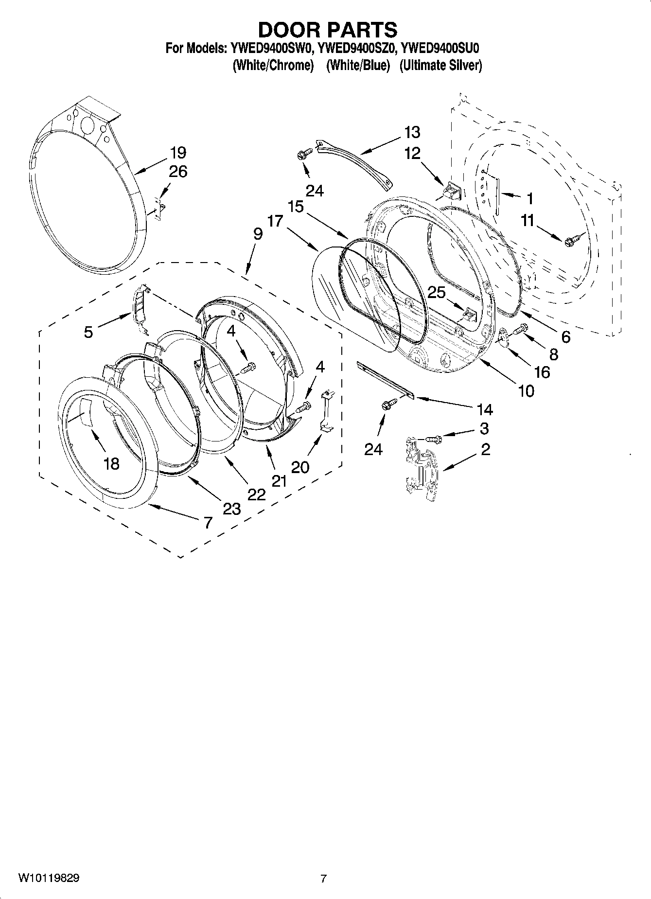 04 - DOOR PARTS, OPTIONAL PARTS (NOT INCLUDED)