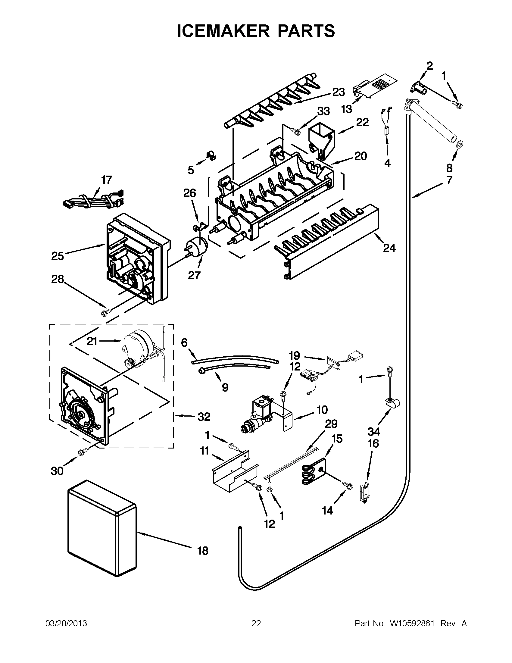 11 - ICEMAKER PARTS