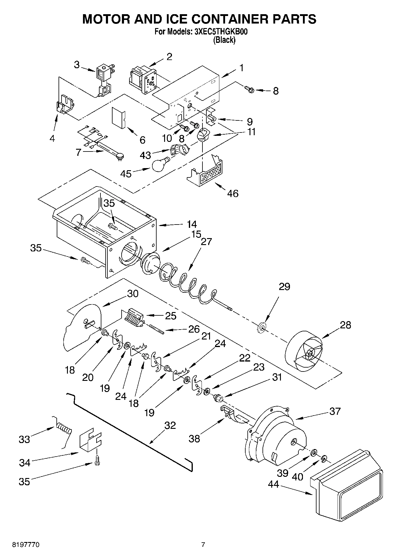 05 - MOTOR AND ICE CONTAINER