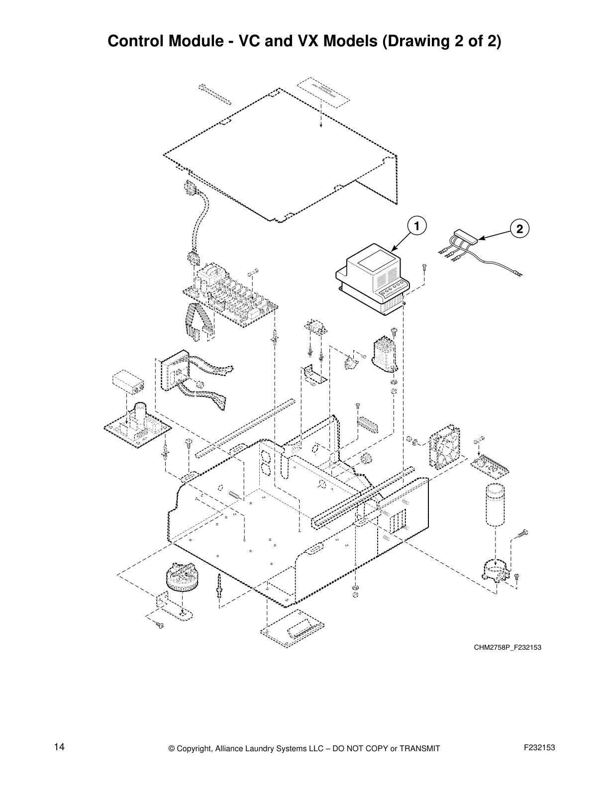 Control Module - VC and VX Models (Drawing 2 of 2)