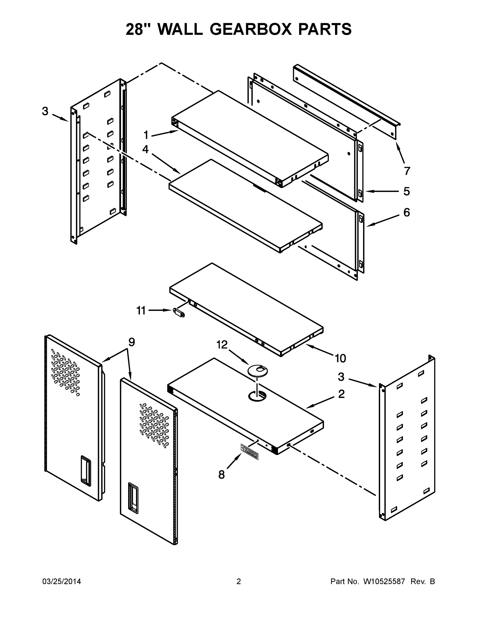 02 - 28`` WALL GEARBOX PARTS