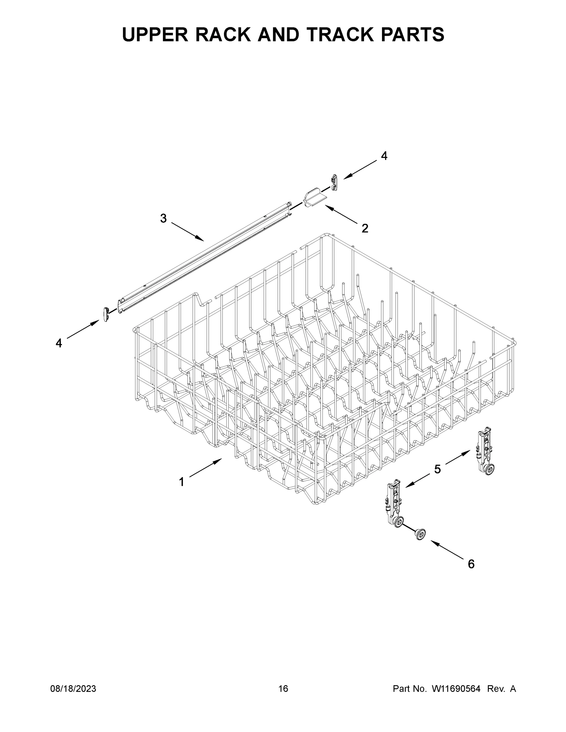 09 - UPPER RACK AND TRACK PARTS