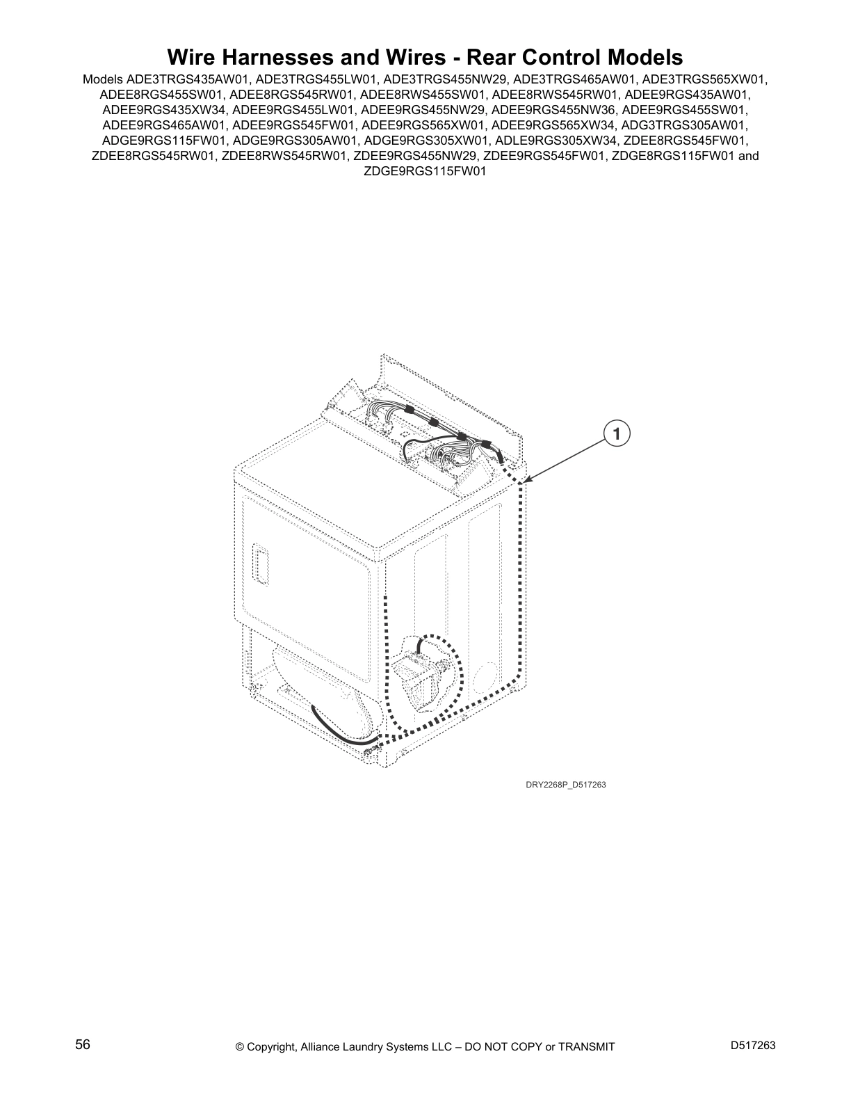 Wire Harnesses and Wires - Rear Control Models