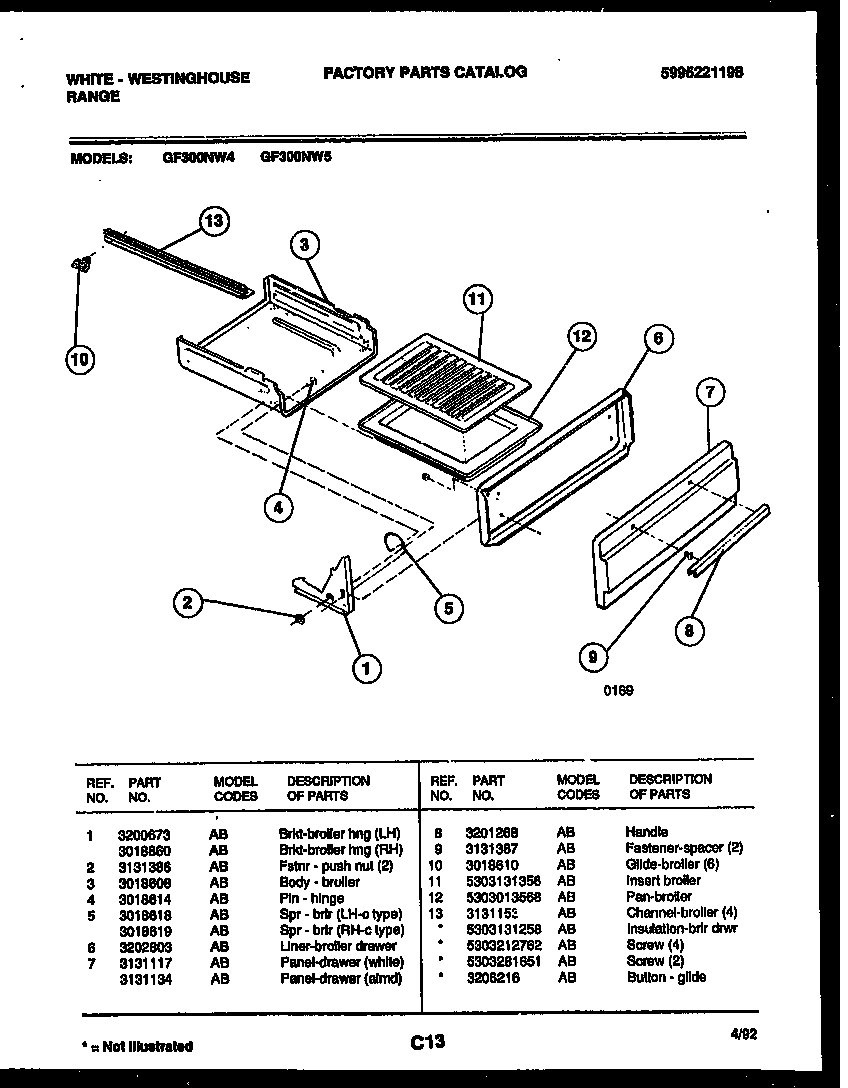 05 - BROILER DRAWER PARTS