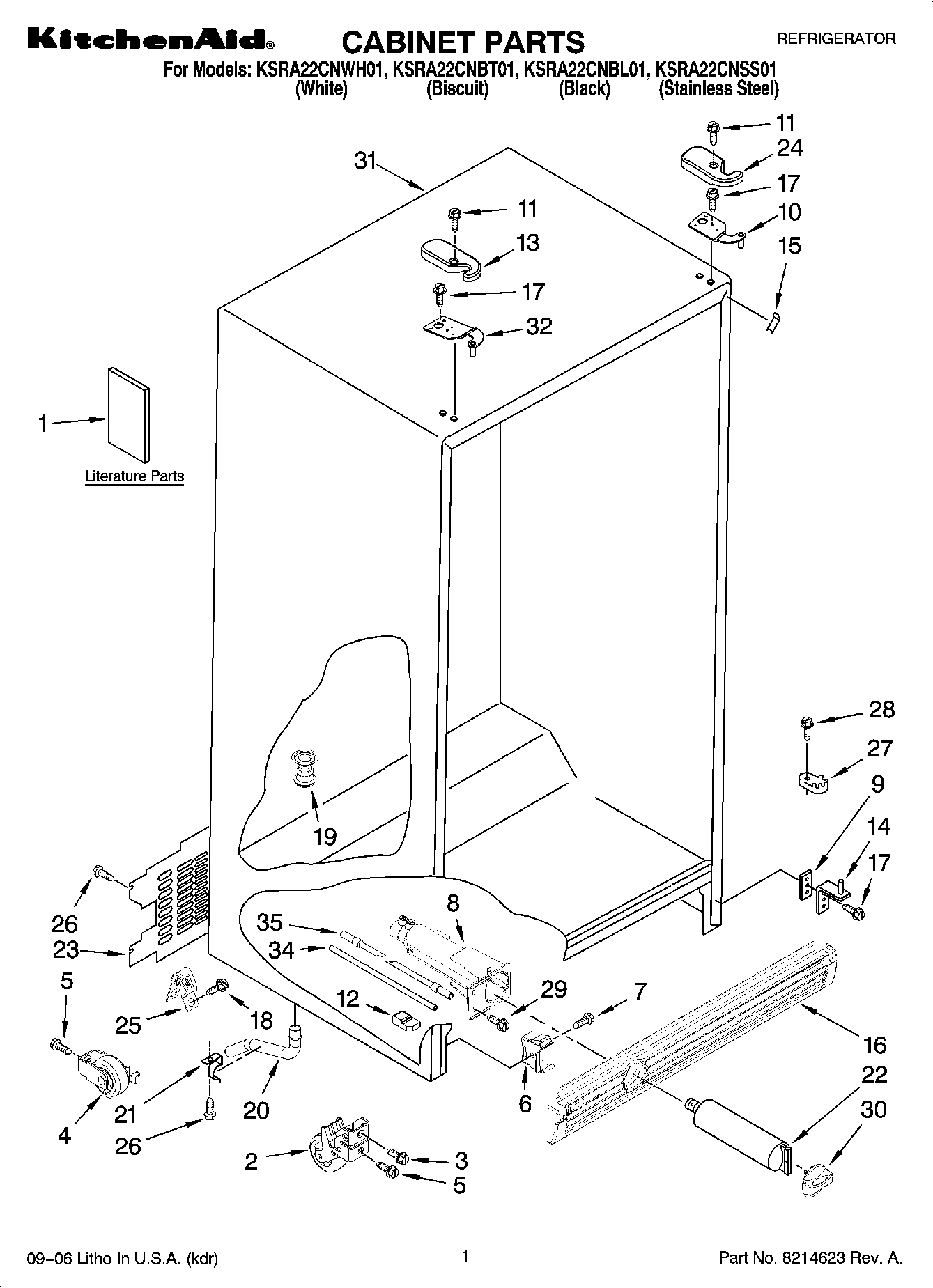 01 - CABINET PARTS