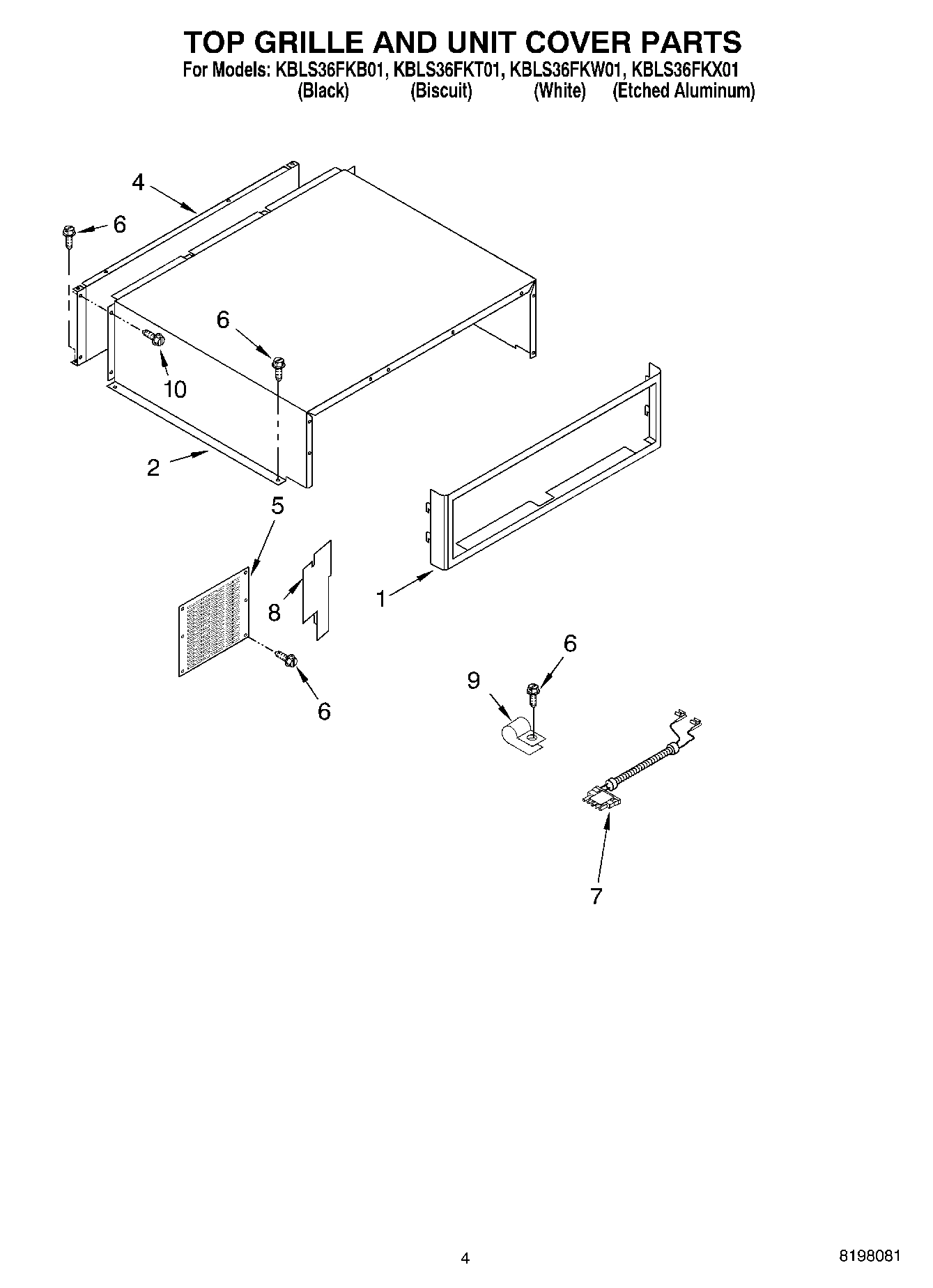 03 - TOP GRILLE AND UNIT COVER