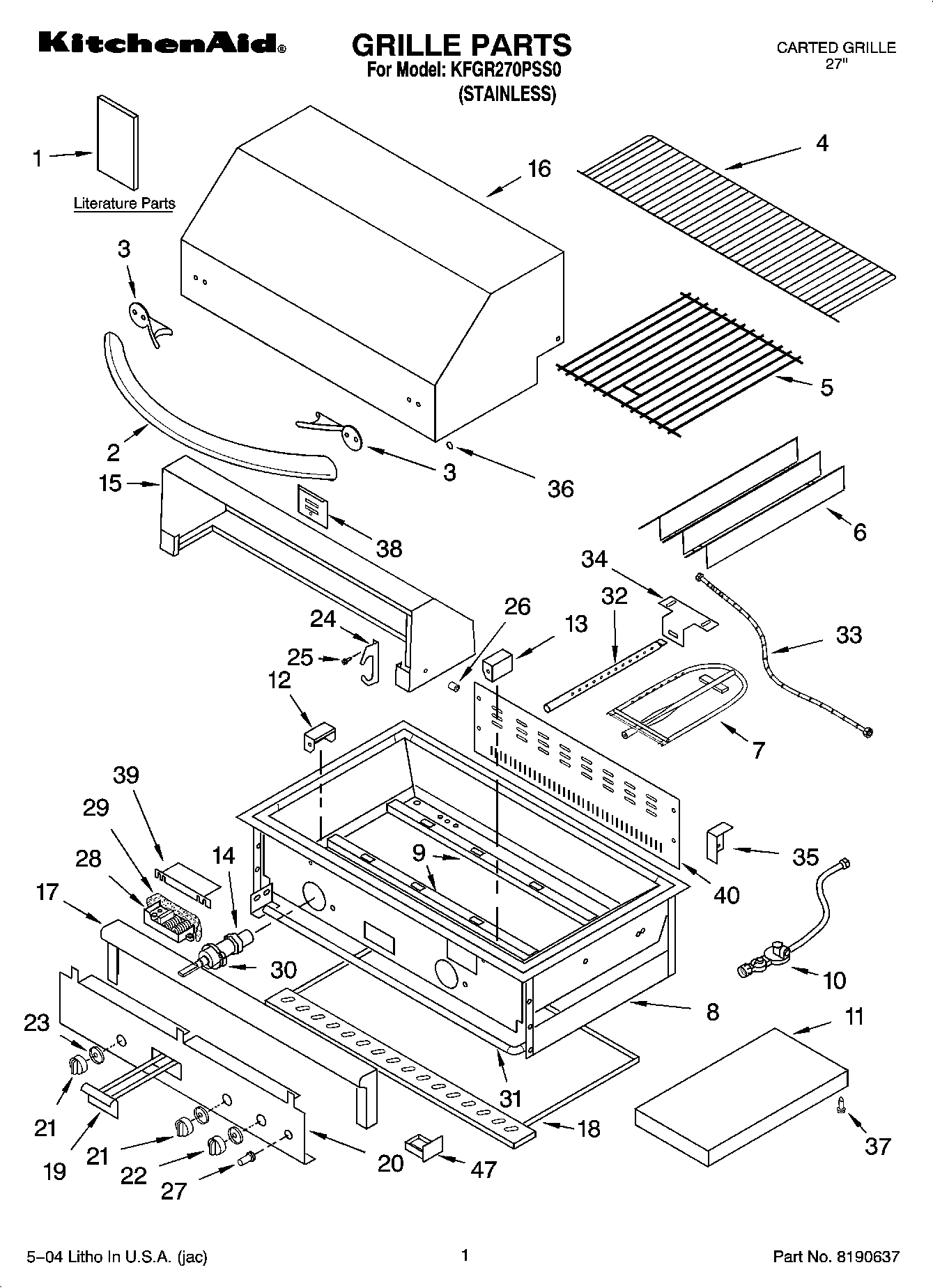 01 - GRILLE PARTS