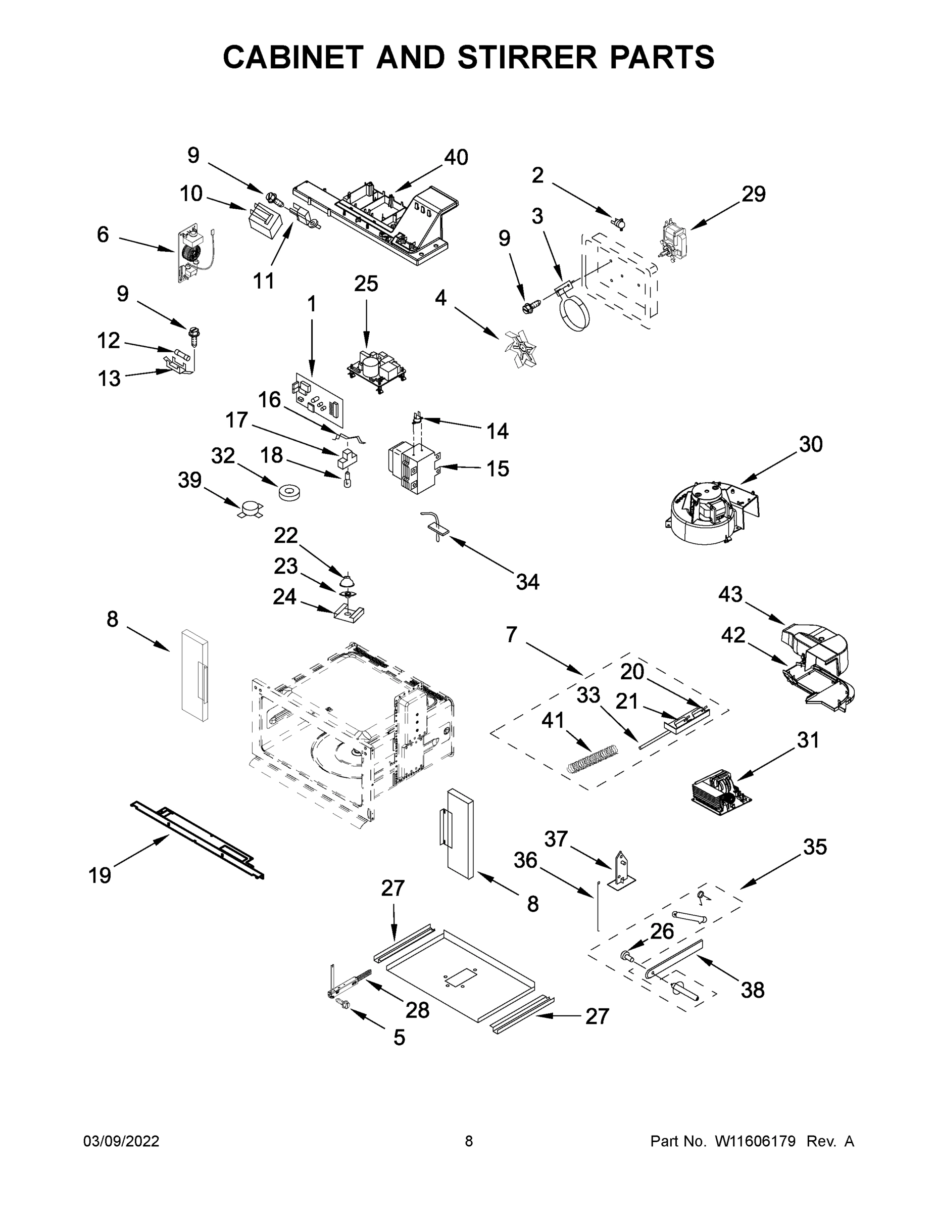 05 - CABINET AND STIRRER PARTS