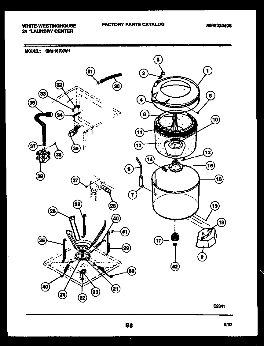 05 - TUBS, WATER VALVE AND LID SWITCH