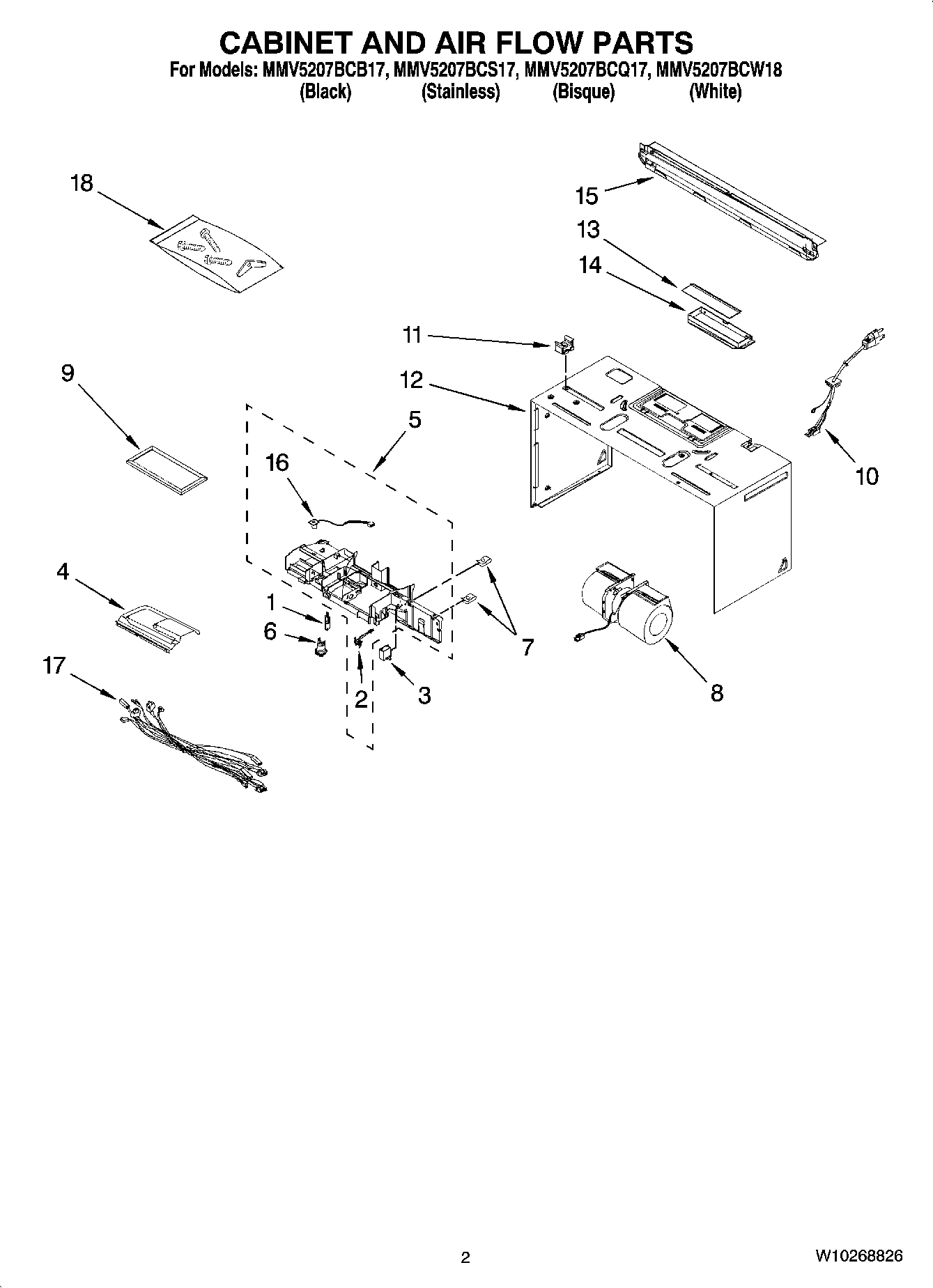 02 - CABINET AND AIR FLOW PARTS
