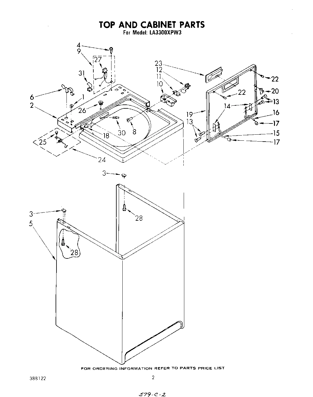 02 - TOP AND CABINET , LITERATURE AND OPTIONAL