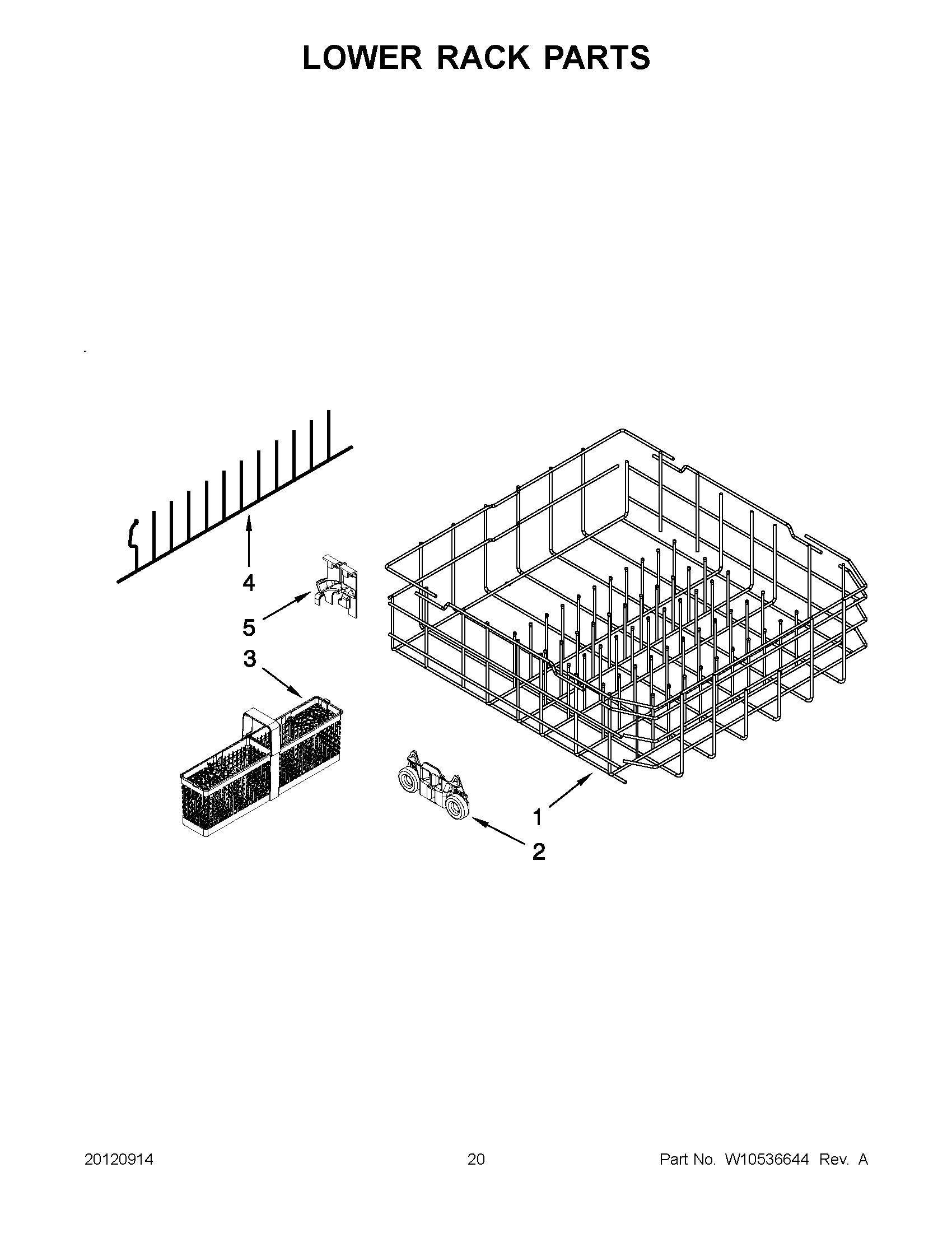 10 - LOWER RACK PARTS