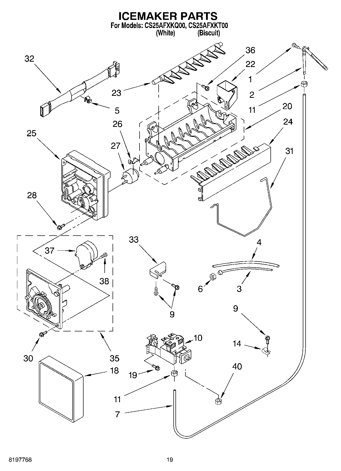 12 - ICEMAKER, OPTIONAL