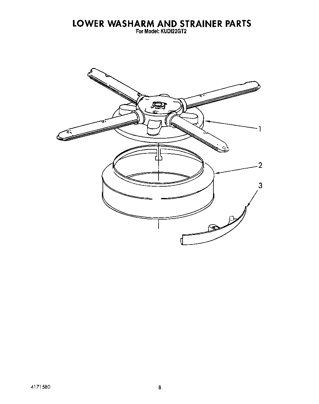 06 - LOWER WASHARM AND STRAINER