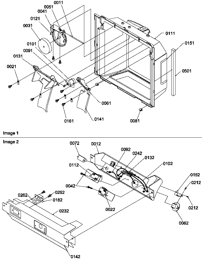 06 - ICE & WATER CAVITY & ELEC BRACKET ASSY