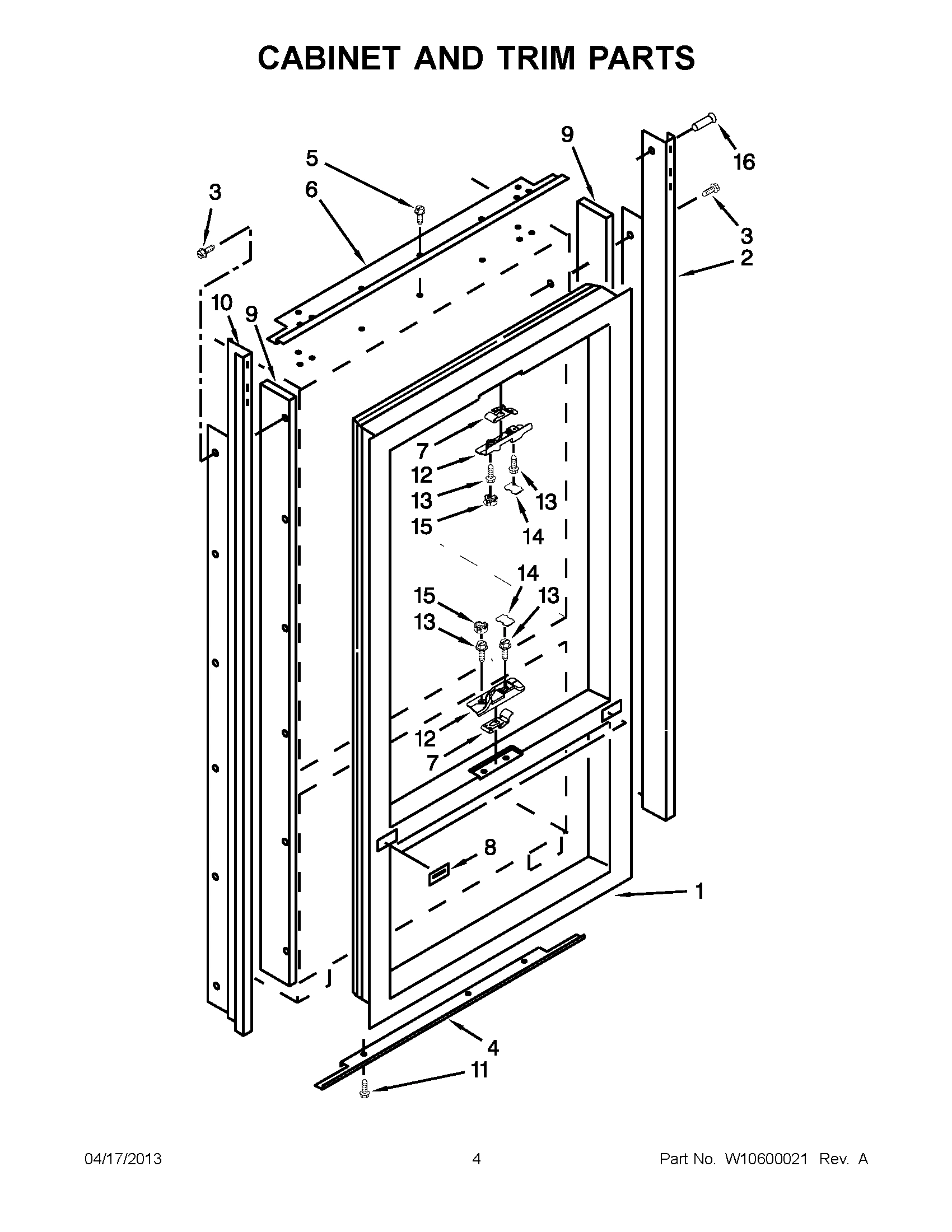 02 - CABINET AND TRIM PARTS