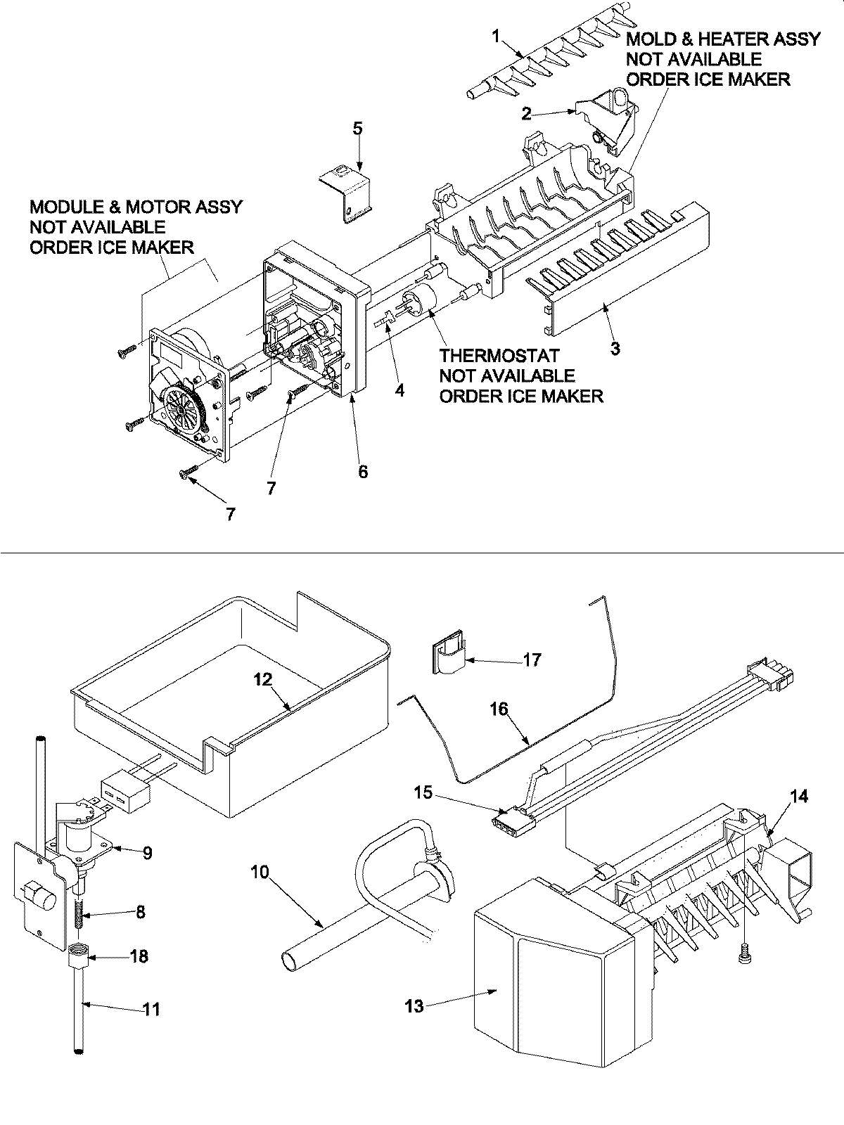 07 - OPTIONAL ICE MAKER KIT- IC511 P1328006W