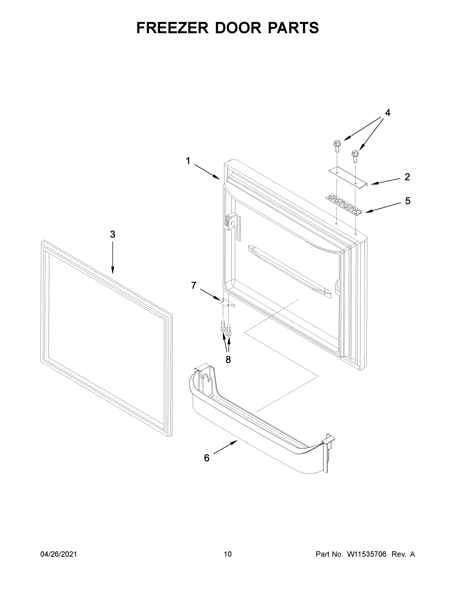 06 - FREEZER DOOR PARTS
