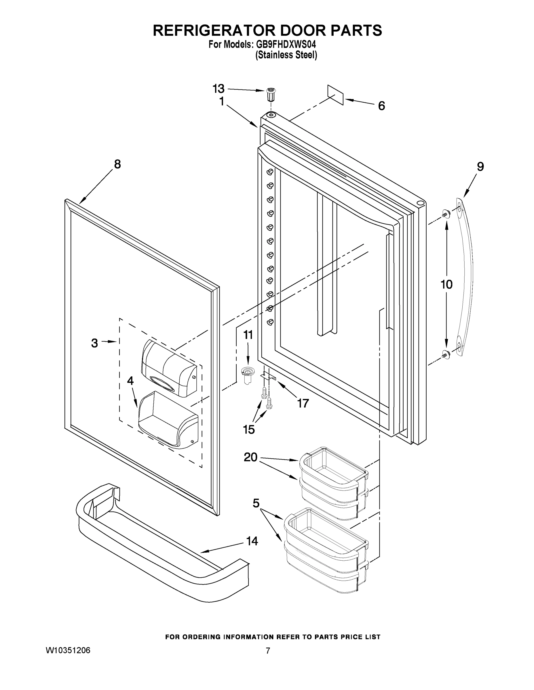 04 - REFRIGERATOR DOOR PARTS