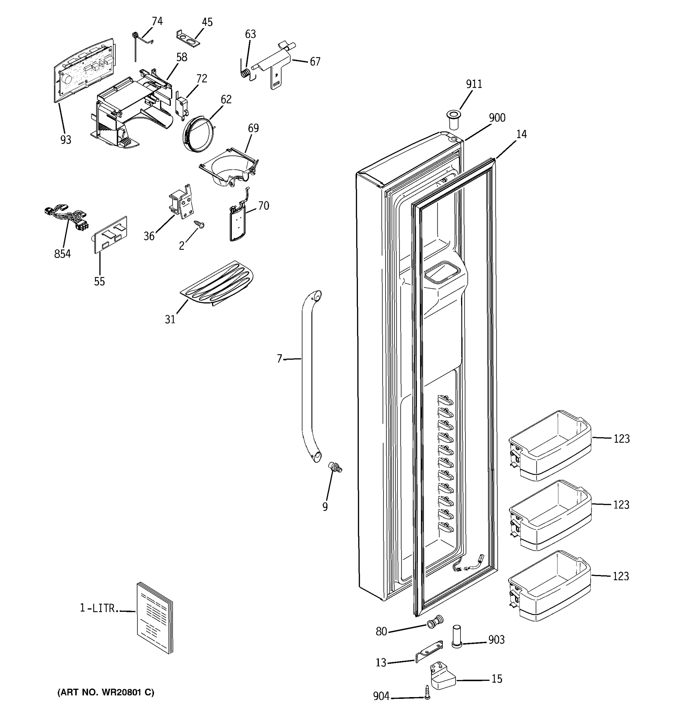 FREEZER DOOR