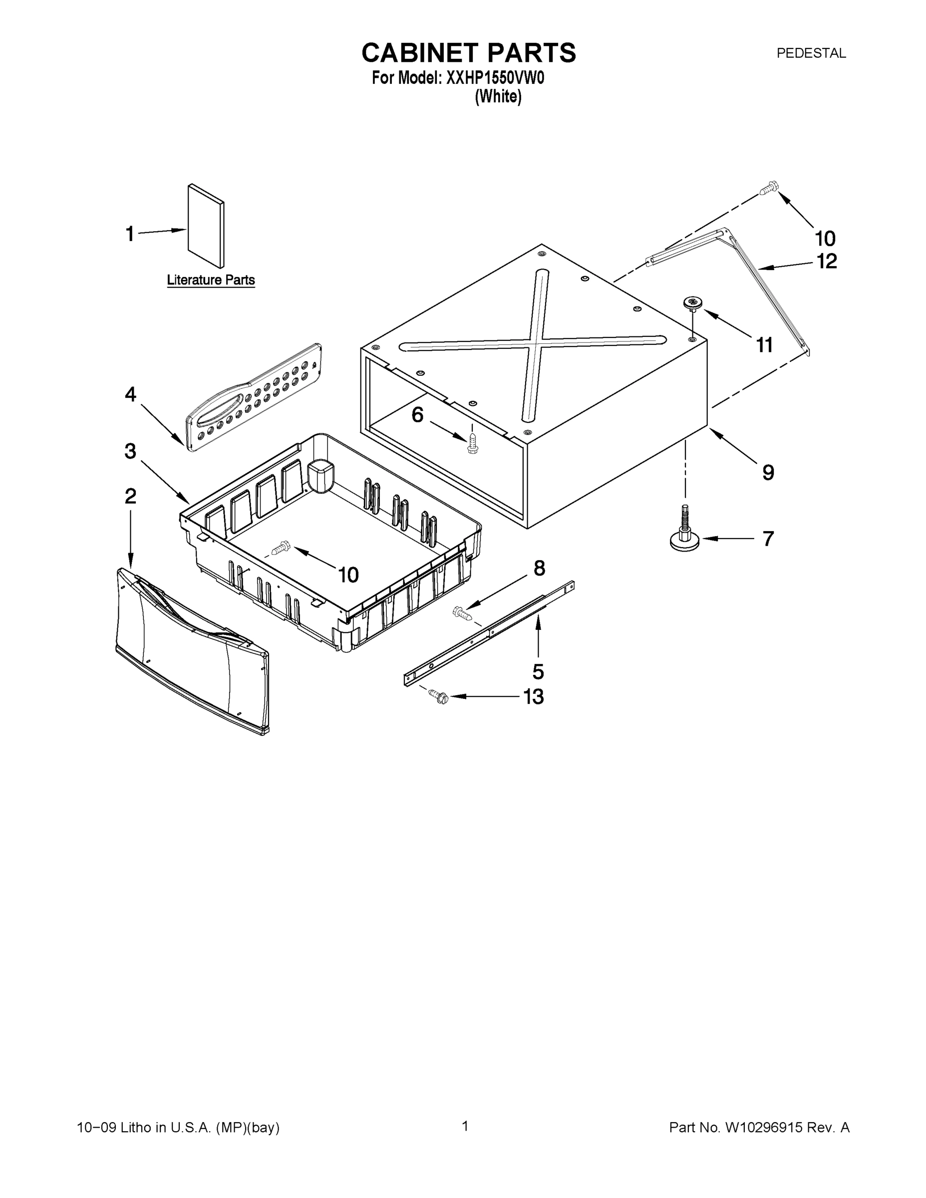 01 - CABINET PARTS/OPTIONAL PARTS