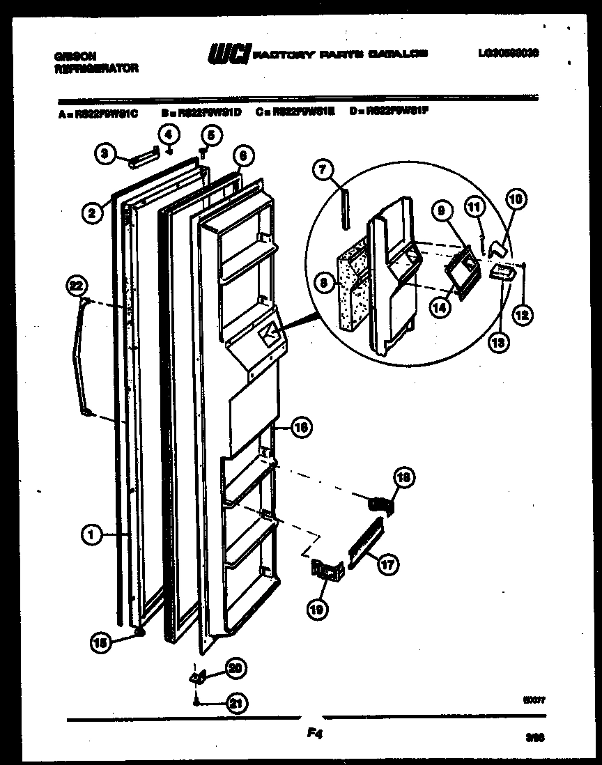 02 - FREEZER DOOR PARTS
