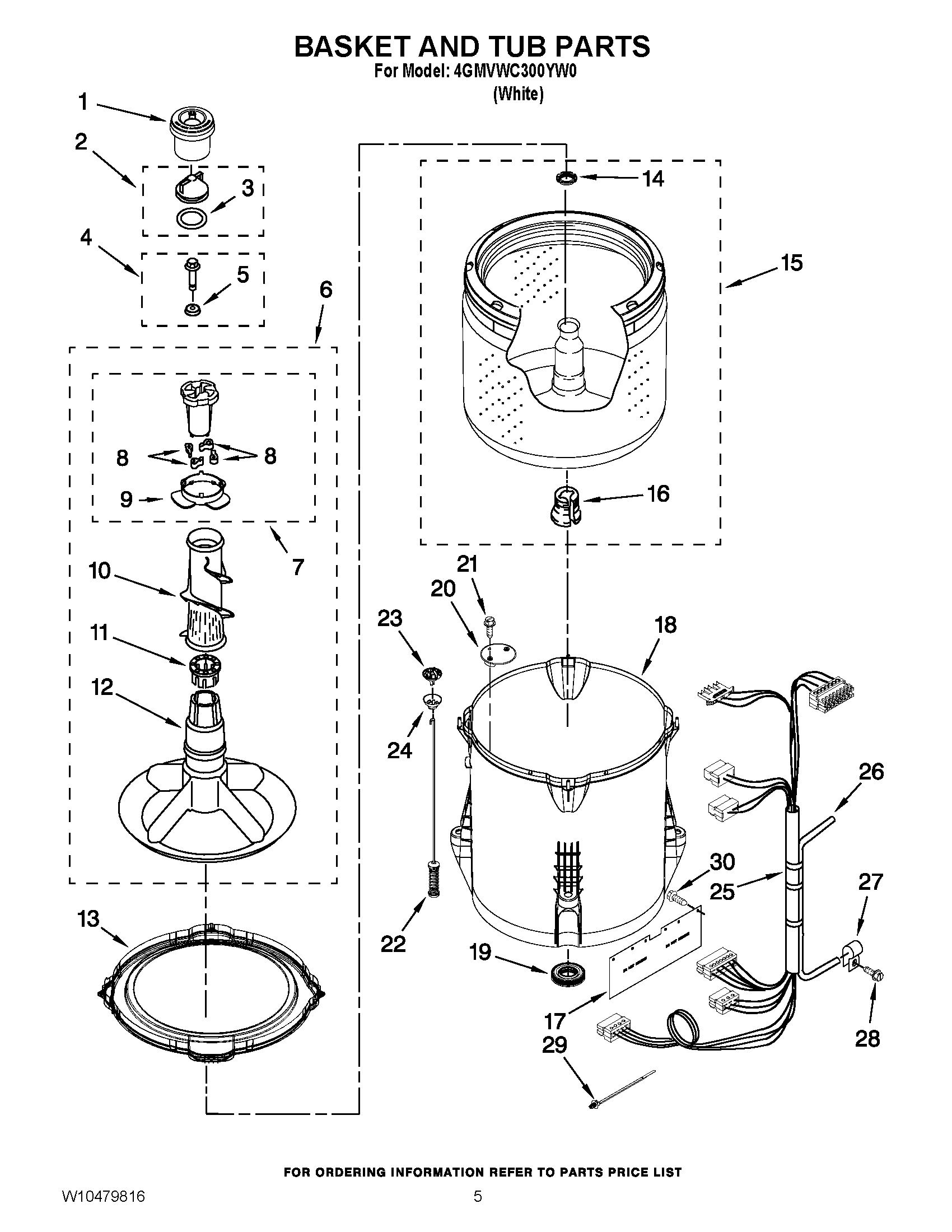 03 - BASKET AND TUB PARTS