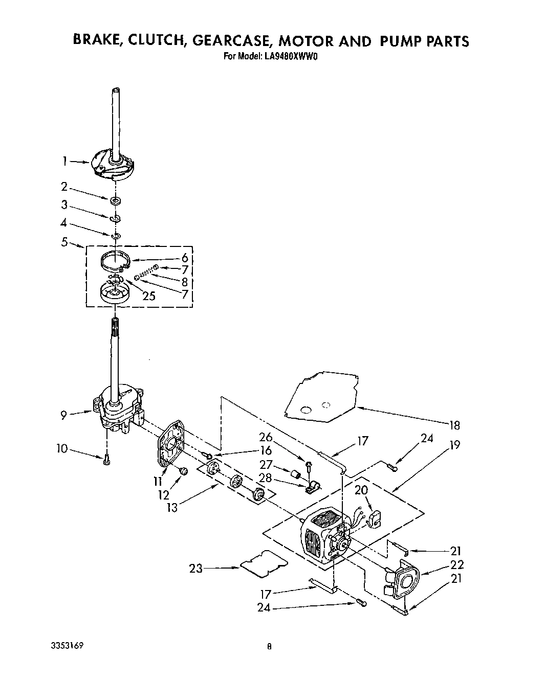 06 - BRAKE, CLUTCH, GEARCASE, MOTOR AND PUMP
