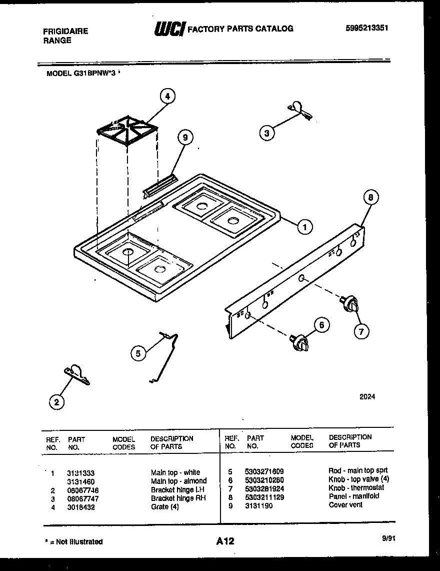 03 - COOKTOP PARTS